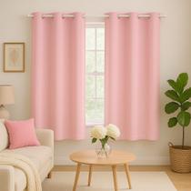 Cortina 2,20x1,70 Quarto Sala Escritorio Rosa Cortina 2,20x1,70 Quarto Sala Escritorio Rosa