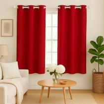Cortina 2,20x1,70 Quarto Sala Escritorio Vermelho - Sofisticada Moda Casa Cortina 2,20x1,70 Quarto Sala Escritorio Vermelho - Sofisticada Moda Casa