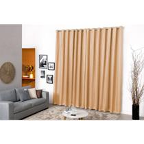 Cortina 3 Metros X 2,80 C/ Voil Voal Xadrez Quarto Sala