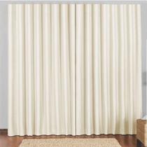Cortina 3 Mts Sala Quarto Blackout Para Trilho Suisso - Bege