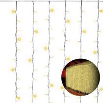 Cortina 300 Leds Amarelo 3m X 2m - 220v - V8 Cortina 300 Leds Amarelo 3m X 2m - 220v - V8