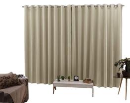 Cortina 3,00x2,50 Sala Quarto Cozinha Voil Blackout Tecido