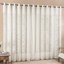 Cortina 4 Mts Sala Quarto Luna Renda Para Varão Baratissima Palha - 100% Poliéster Cortina 4 Mts Sala Quarto Luna Renda Para Varão Baratissima Palha - 100% Poliéster