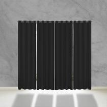 Cortina 5 Metros Blackout PVC Preto Porta Grande 5,60x2,80 Cortina 5 Metros Blackout PVC Preto Porta Grande 5,60x2,80