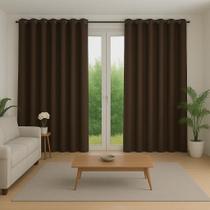 Cortina 6 Metros Blackout Liso Tecido Grosso Para Varão 6,00x2,70