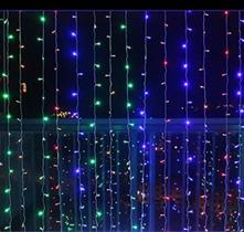 Cortina 6M Luz Led 320 Lampadas Pisca Natal Cor Led:Colorido
