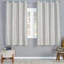 Cortina Albany 4,00M X 2,50M Jacquard Corta Luz Sala Palha