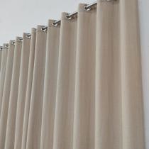 Cortina Alto Padrão De Voal Gaze De Linho Com Forro Microfibra Leve 10,00x2,80 Direto Da Fábrica