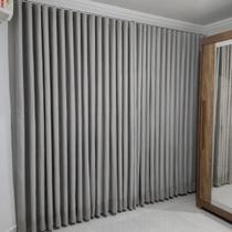 Cortina Alto Padrão Trilho Suíço Duplo Linho+blackout 8,00x2,80 Luxo