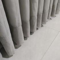 Cortina Alto Padrão Voil Gaze De Linho Com Forro blackout 100% Trilho Suíço Duplo 9,00x2,59
