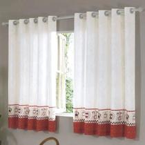 Cortina Athenas Estampado C/ilhos Mod. Olga 2,00mx1,50m Emma