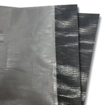 Cortina aviário preto/prata - 3,10x35 - Shoplonas