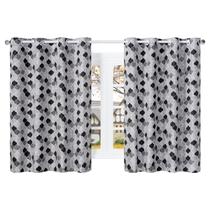 Cortina baggio para sala/quarto 2,80x1,40m cor preto