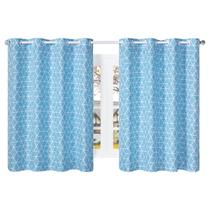 Cortina baggio para sala/quarto 2,80x1,40m cor tiffany