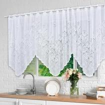 Cortina Bando Renda Cascata Cozinha Tulipa 2,65x1,00 Sortida Cortina Bando Renda Cascata Cozinha Tulipa 2,65x1,00 Sortida