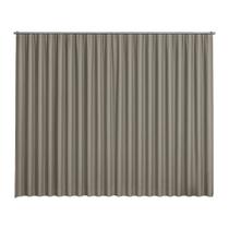Cortina Basic Blackout Tecido Corta Luz 3,00x2,70m para Trilho Suiço 2m Variação: Cinza