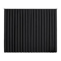 Cortina Basic Blackout Tecido Corta Luz 3,00x2,70m para Trilho Suiço 2m Variação: Preto