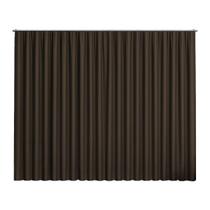 Cortina Basic Blackout Tecido Corta Luz 6,00x2,50m para Trilho Suiço 5m Cor: Marrom
