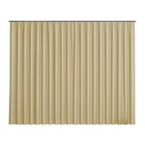 Cortina Basic Blackout Tecido Corta Luz 6,00x2,50m para Trilho Suiço 5m Cor: Palha