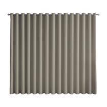 Cortina Basic Blackout Tecido Corta Luz 6,00x2,50m para Varão Simples 5m Cor: Cinza