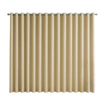 Cortina Basic Blackout Tecido Corta Luz 6,00x2,50m para Varão Simples 5m Cor: Palha