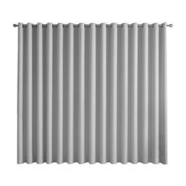 Cortina Basic Blackout Tecido Corta Luz 6,00x2,70m para Trilho Suiço 5m Cor: Branco