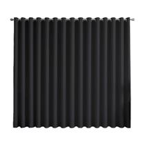Cortina Basic Blackout Tecido Corta Luz 6,00x2,70m para Trilho Suiço 5m Cor: Preto