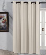 Cortina Bege Uma Folha Blackout 1,40x1,60 PVC Liso