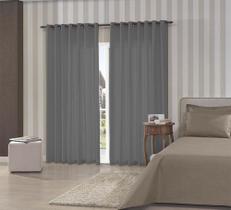 Cortina Bella Janela 2,60x1,70m Titânio Rústica Pantex Cortina Bella Janela 2,60x1,70m Titânio Rústica Pantex