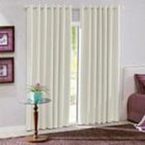 Cortina Bella Janela 300x230 cm Duplex Macramê Linho - CREME 01
