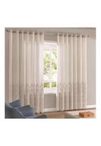 Cortina Bella Janela 300x230 cm Duplex Valencia Barrada Areia