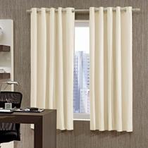 Cortina Bella Janela 360x250 cm Corta Luz PVC Bege