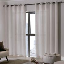 Cortina Bella Janela 420x230 cm Duo Corta Luz Bruxelas Areia
