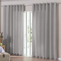 Cortina Bella Janela 420x230 cm Duplex Glam Alumínio