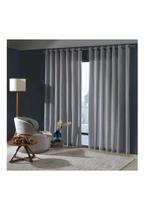 Cortina Bella Janela 420x250 cm Rustica Panama Xadrez Titanio Cortina Bella Janela 420x250 cm Rustica Panama Xadrez Titanio