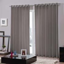 Cortina Bella Janela 540x250 cm Duo Bellini Corta Luz Taupe