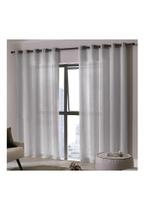 Cortina Bella Janela 540x250 cm Duplex Bruxelas Com Forro Taupe