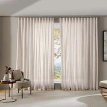 Cortina Bella Janela Inove Duplex 420x280 Monaco Linho para Trilho Suíço Cortina Bella Janela Inove Duplex 420x280 Monaco Linho para Trilho Suíço