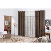 Cortina Betina Rosdry M412-1 170x200cm Tabaco