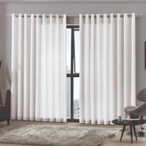 CORTINA BJA DUPLEX 300X230 LISA BRANCO - Ideal para Decoração