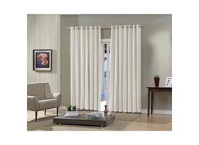 CORTINA BJA PRATIKA 260X230 LISA SLIM MARFIM - Ideal para Decoração