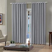 Cortina BJA Voil 360x250 Lisa Titanio - Ideal para Decoração