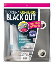 Cortina Black Out Com Ilhós Corta Luz E Calor 1,38m X 1,98m