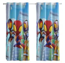 Cortina blackot infantil plastica 2,40l x 1,70a homem aranha curta