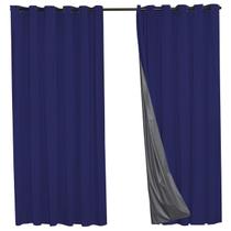 Cortina blackout 100 % corta luz PVC 2,80x3,20 Marinho