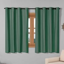 Cortina Blackout 100% Pvc 2,20M X 1,30M Verde Corta Luz