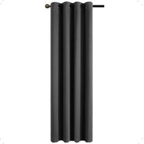 Cortina Blackout 1,40 x 2,20 Folha Unica Ilhos Para Provador Corta Luz Cor Preto Cortina Blackout 1,40 x 2,20 Folha Unica Ilhos Para Provador Corta Luz Cor Preto
