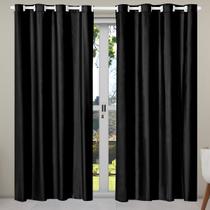 Cortina Blackout 2,20m x 1,30m Blecaute Corta 100% A Luz para Sala Quarto Pvc Varão Simples