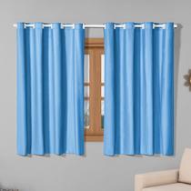 Cortina Blackout 2,20m x 1,30m Corta 100% A Luz para Sala Quarto Janela Cozinha Blecaute