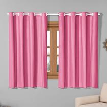 Cortina Blackout 2,20m x 1,30m Corta 100% A Luz para Sala Quarto Janela Cozinha Blecaute